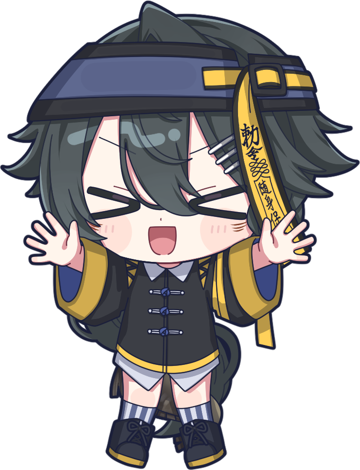 両手を広げるラヴカ・リィカのSDイラスト